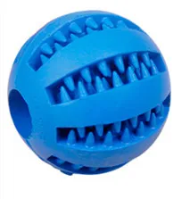 Pet Dog Toy Funny Interactive Elastic Ball Chew Teeth Cleaning Food Super Tough Rubber Durable Woven Bone Rope | Дом и сад