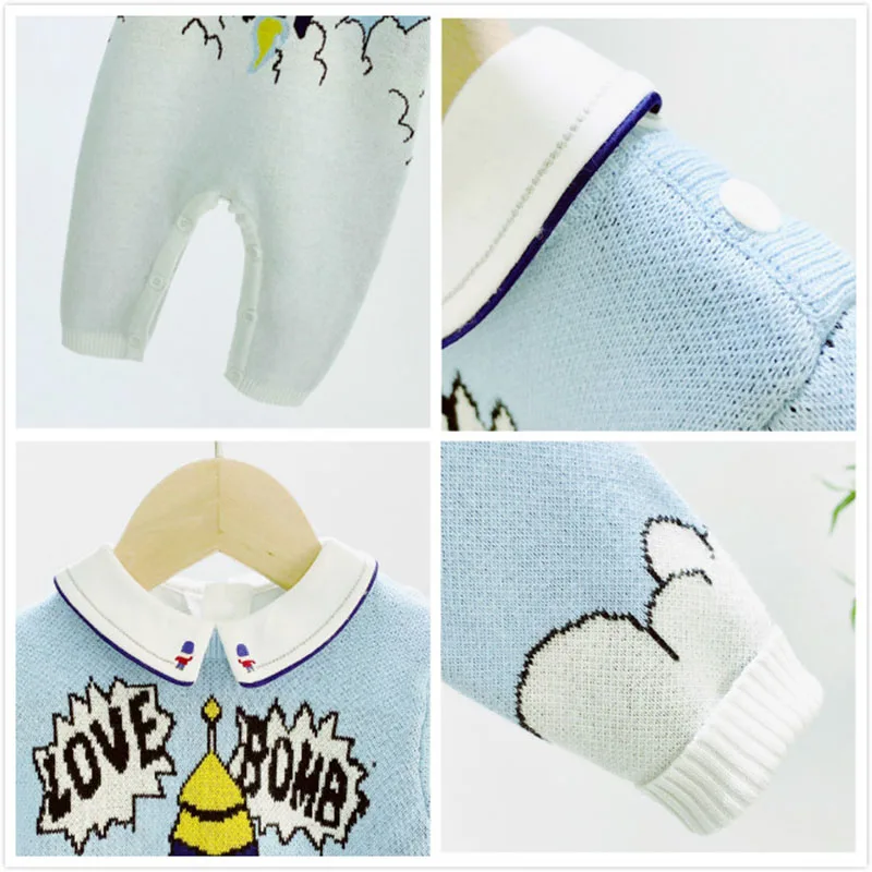 

Baby Clothes Boys Jumpsuit Spring and Autumn Clothes Girls Long Sleeve Overalls for Kids Newborn One-piece Sweater Rompers