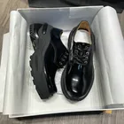 Туфли-Лоферы женские из лакированной кожи, на толстой подошве, в британском стиле ретро