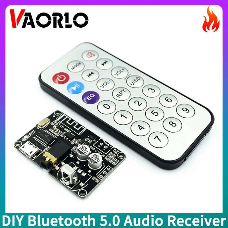 XY-WRBT DIY Bluetooth 5.0 Audio Receiver Board Mp3 Lossless Decoder AUX 3.5mm Stereo Music Wirless Adapter For Car Kit Speaker