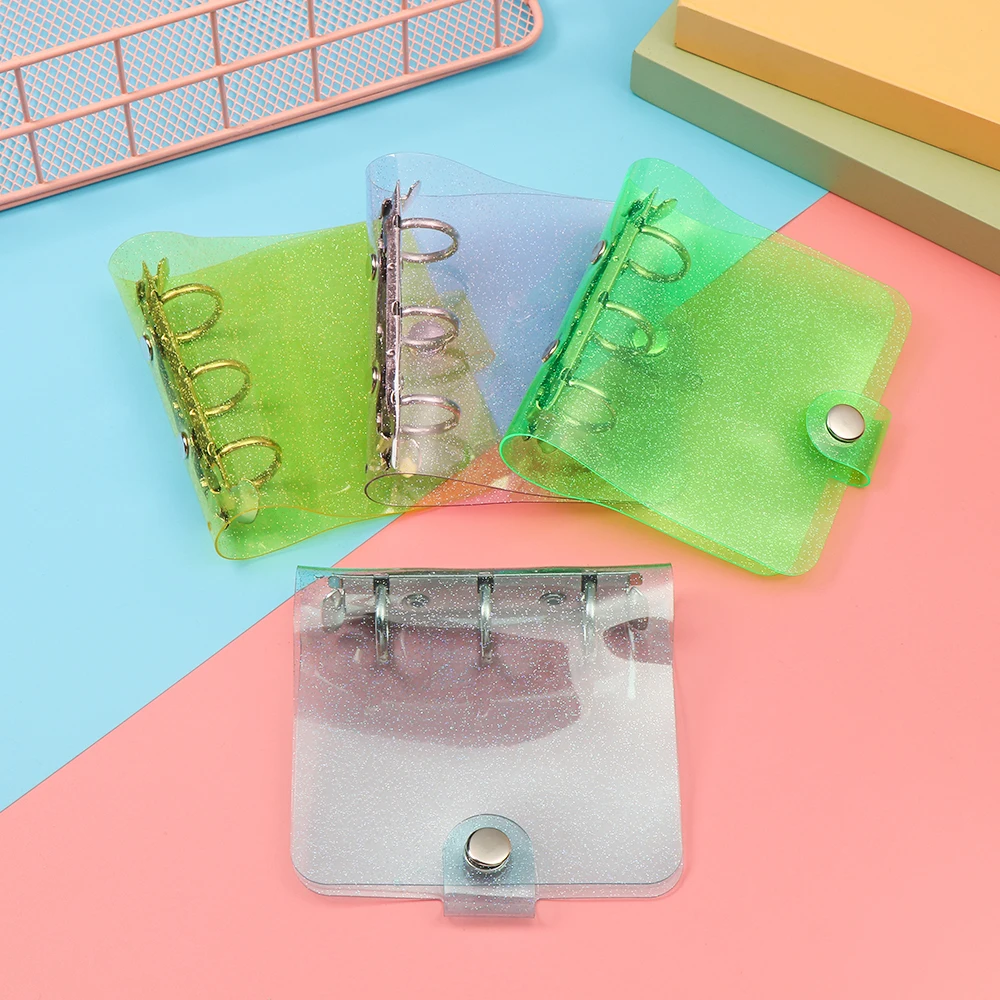 Мини-папка для записей с 3 отверстиями чехол из ПВХ ноутбука портативная папка