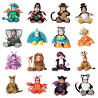 Новинка детские комбинезоны Зимние Животные пират динозавр Пингвин Санта Клаус олень обезьяна полярный медведь малыш Рождество карнавал Хэллоуин