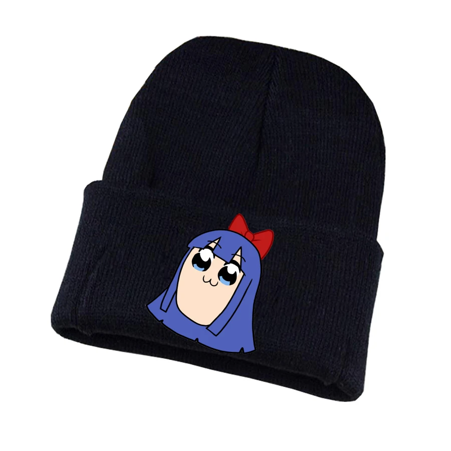 

Pop Team Epic Knitted hat Cosplay hat Unisex Print Adult Casual Cotton hat teenagers winter Knitted Cap