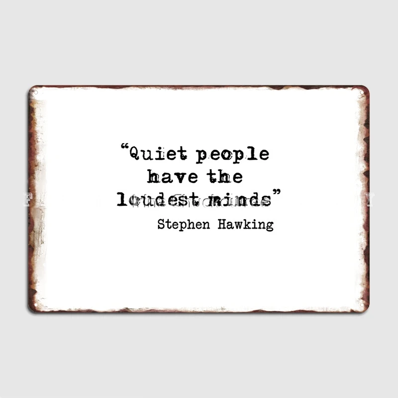 

Quiet People Metal Sign Pub Pub Garage Design Garage Decoration Tin Sign Poster