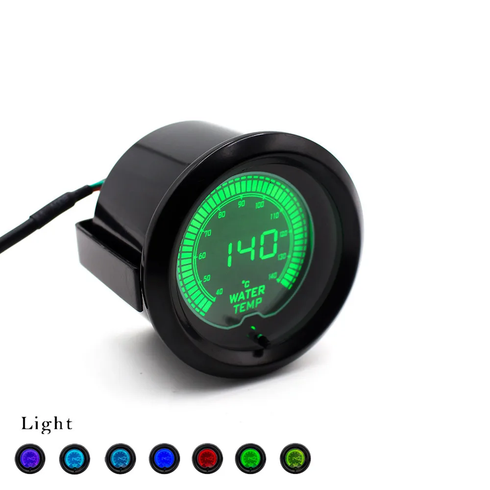 CNSPEED "52 мм EVO 7 цветов lcd 40-140 градусов Цельсия измеритель температуры воды с датчиком c100111