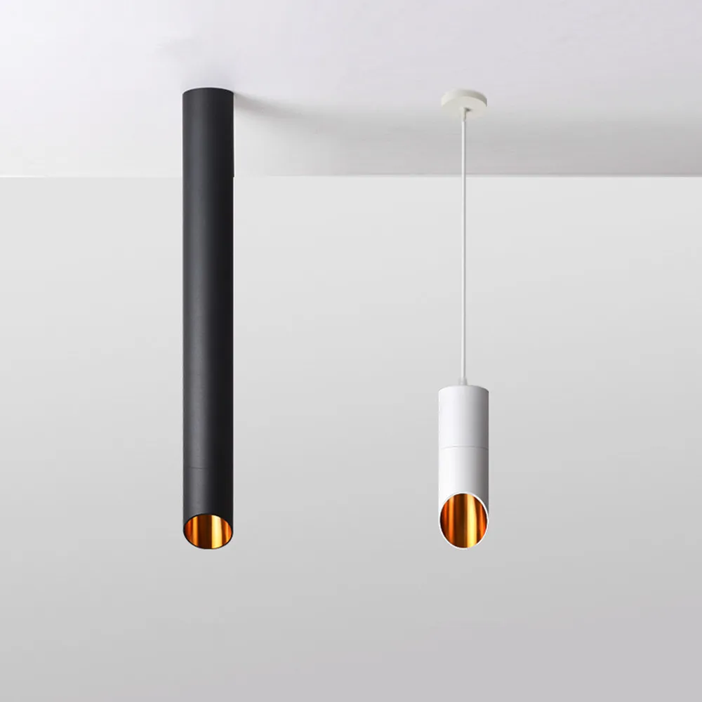 

Led [DBF]Long Tube Wire Hanging Spot Light 7W Wire Hanging Black/White Tube Lamp Kitchen Dining Room Bar Counter Shop Spot Light