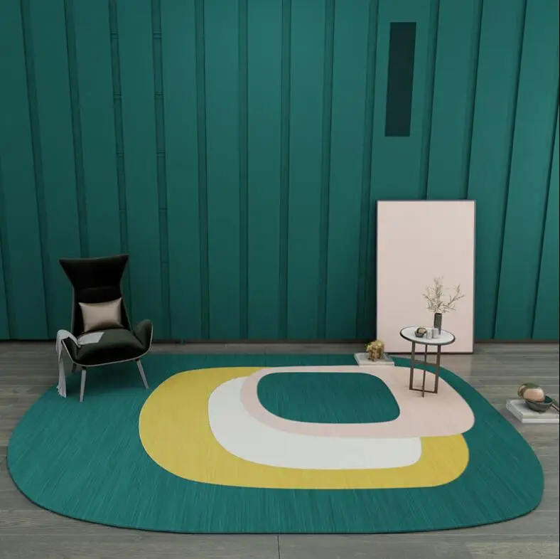 Koop Nordic Onregelmatige Geometrische Tapijt Thuis Woonkamer Badkamer Tapijten Creatieve Slaapkamer Bed Deken Deken Studie Yoga Teppich Mat