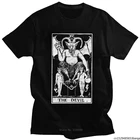 Новинка, футболка с надписью The Baphomet Devil Tarot Card, Мужская футболка с короткими рукавами, Майк Аркана из фильма удачи Telling, летняя футболка