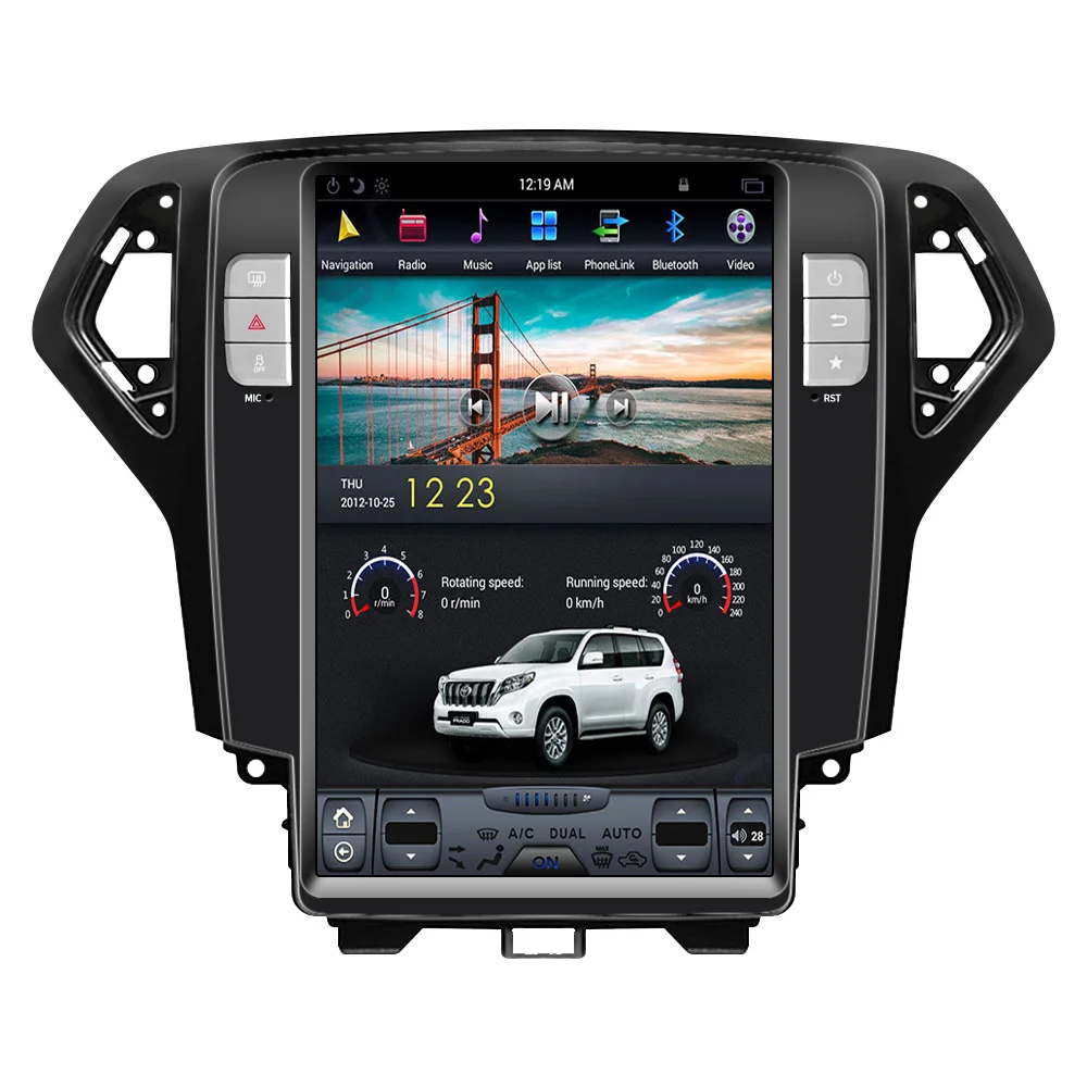 

12.8" Car Navigator Radio Auto Video For Ford Mondeo Wins 2007-2013 Auto GPS 4G+64GB Navigation Multimedia Player Tape Recorder