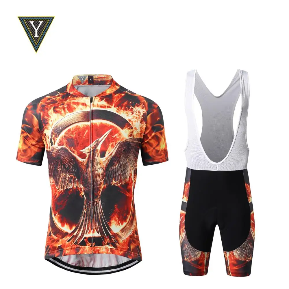 Короткий рукав Велоспорт Джерси Лето Велосипед Одежда дышащая Униформа