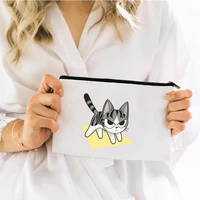 cat cosmetic bag for makeup handbags mini organizer bags womens travel storage make up pouch free shipping woman kawaii special