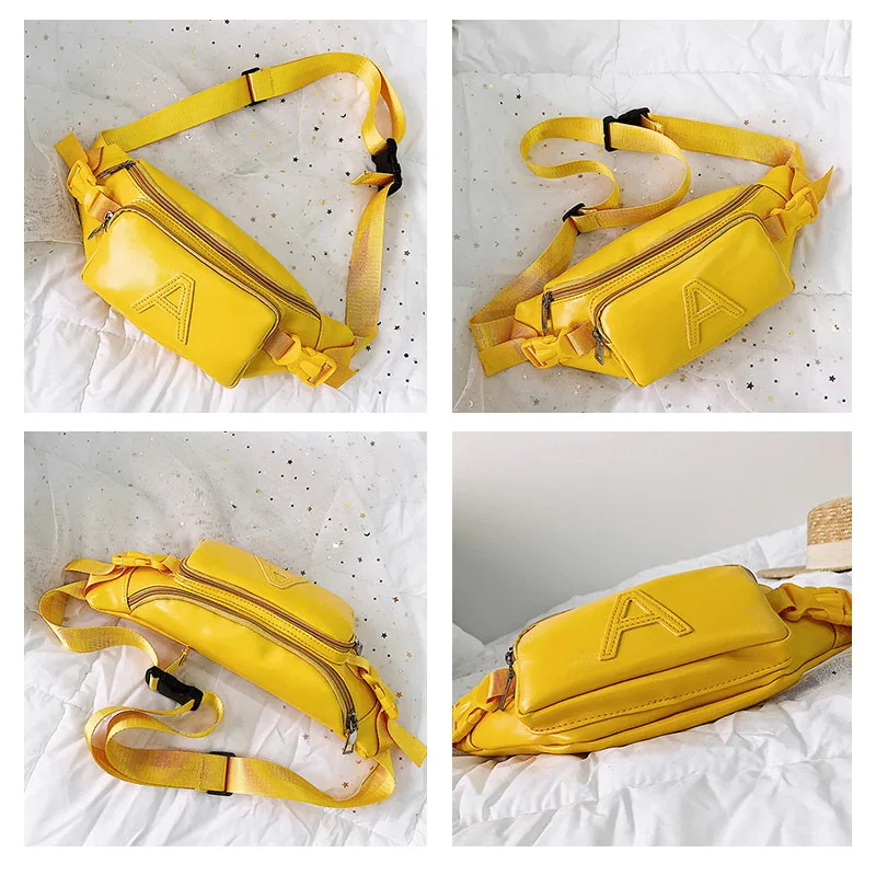 Guarder New Solid Color Banana Bag Letter Print Waist For Women Lady Waterproof Belt Female Fanny Pack GUA0066 | Багаж и сумки