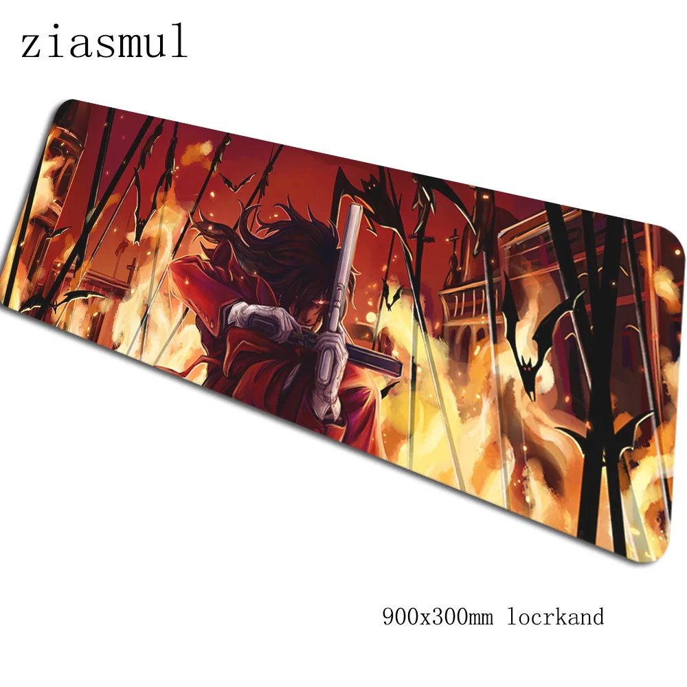 Hellsing padmouse 900x300x3 мм игровой коврик для мыши эстетический коврик для мыши геймер компьютерный стол профессиональный коврик notbook mousemate pc - Цвет: Size 900x300x3mm