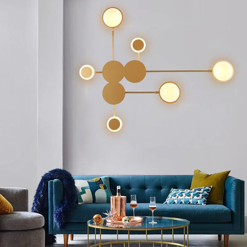 Nórdico moderno cielo estrellado cielo lámpara de pared LED lámpara de noche para dormitorio sofá de la Sala de la pared de la lámpara restaurante pasillo lámpara de Hotel luz de pared