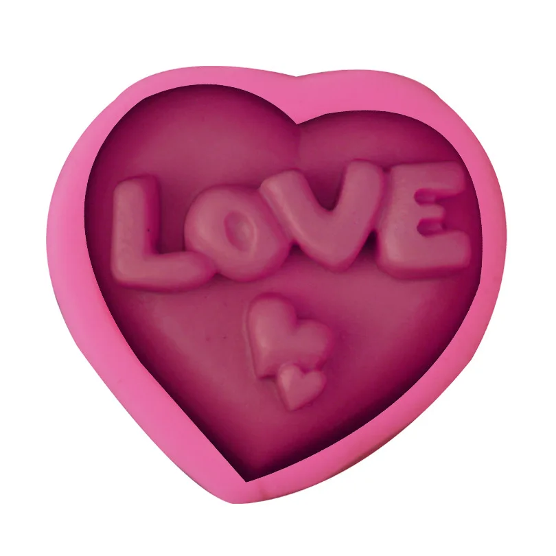 

Valentine's Day Love Silicone Mold DIY Chocolate Handmade Soap Mold Baking Cake Mold Moon Cake Mold
