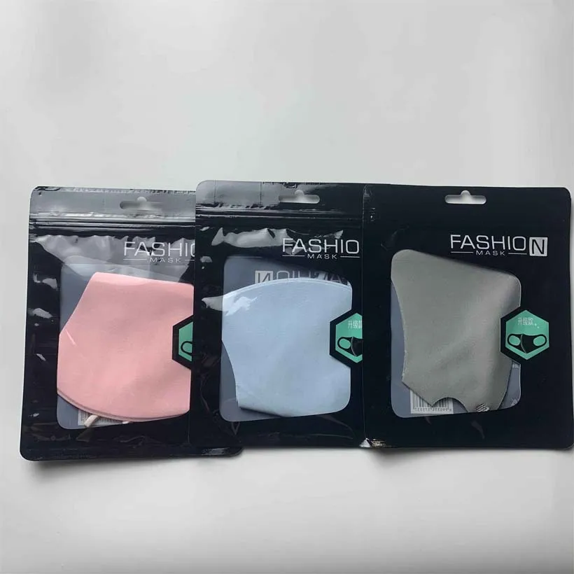 

8Pcs Mouth cap reuse washable summer breathrable colorful 3D Ice Silk Cotton Earloop mask anti dust filter pm25 mondmasker masks