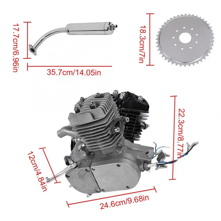 Нам FR 50CC E велосипед комплект для двигателя моторизованный 2 х тактный цикл бензин