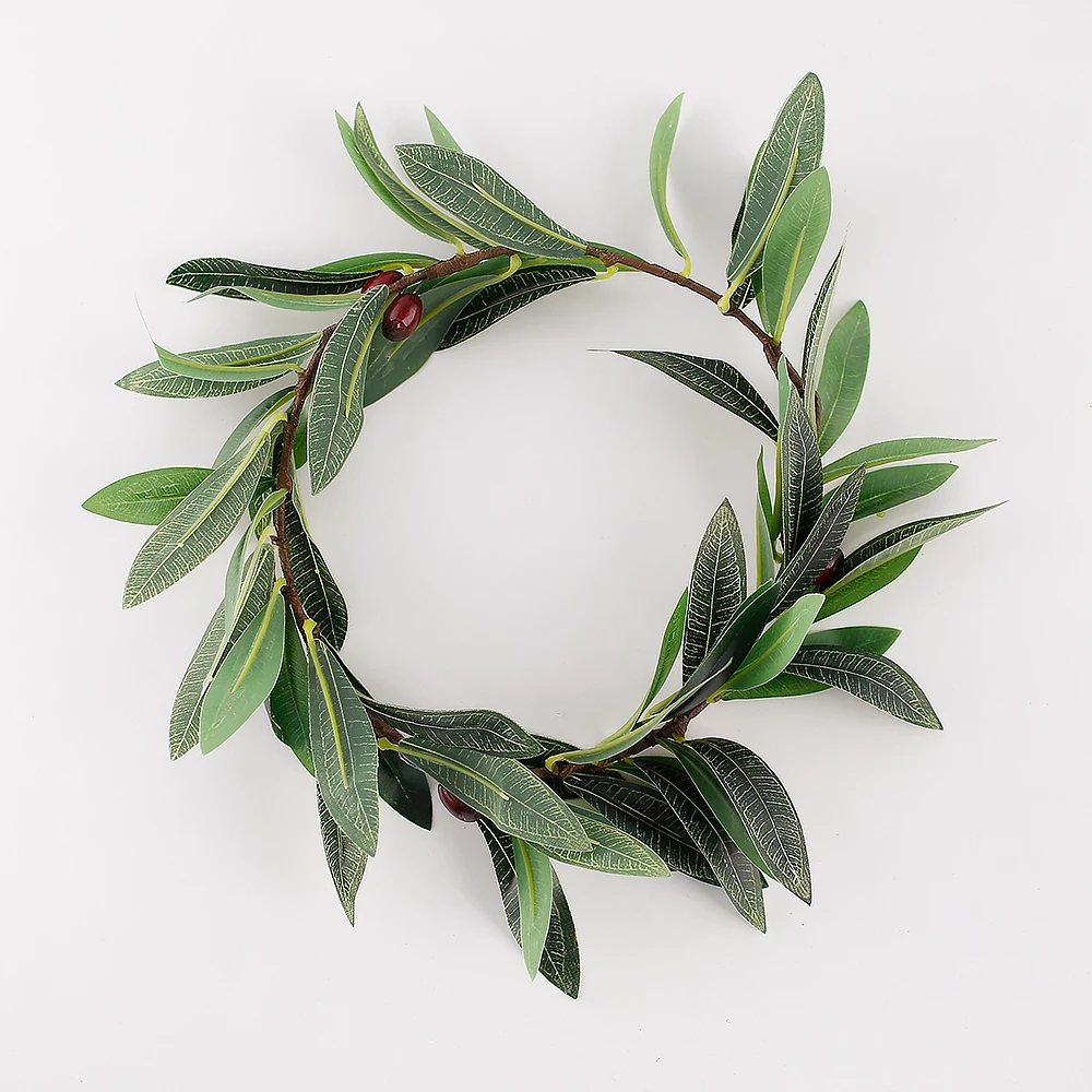 Green Olive Leaf Headband for Women: Elegant Hair Accessory for Bridal or Wedding, Leaves Tiara and Headdress Crown image 3