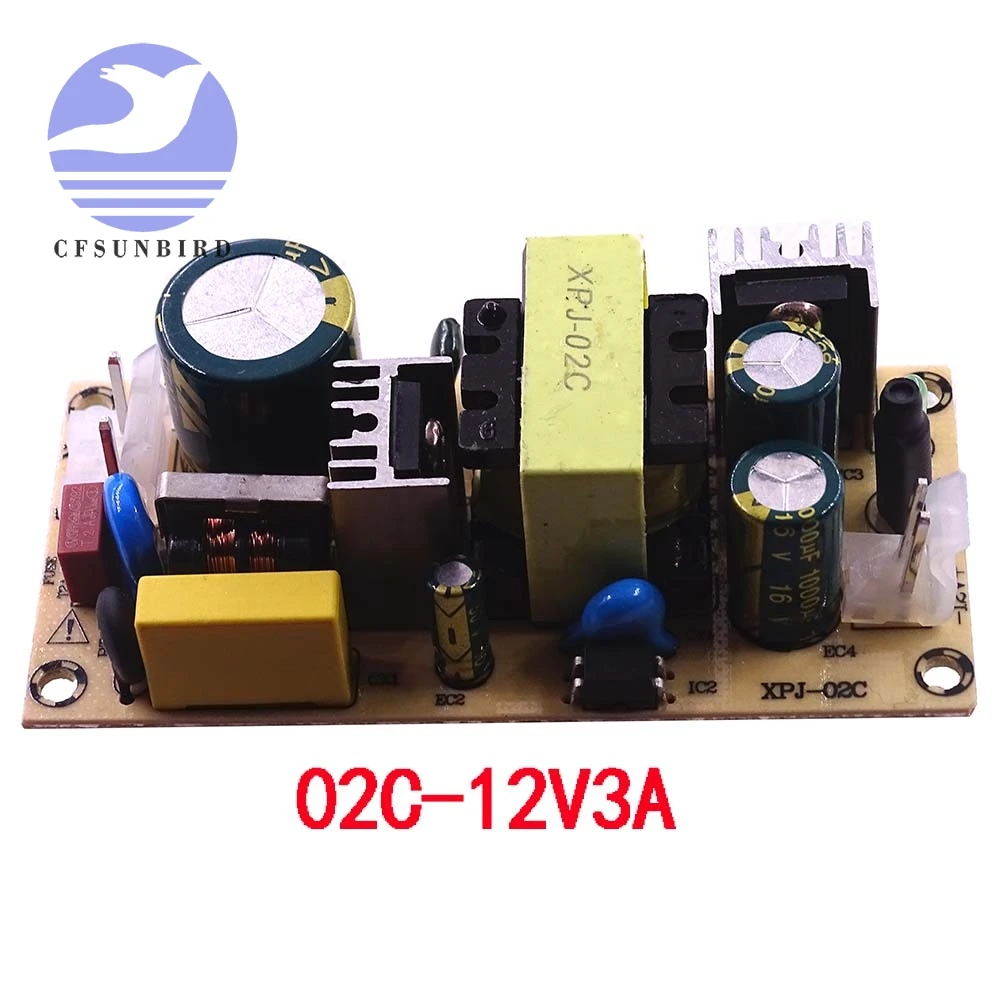 AC-DC 12V 3A 24V 1.5A 12V3A 24V1. 5A 36 Вт импульсный Питание модуль голой цепи 220V 12В/24В доска для замены ремонта - Цвет: 02C-12V3A
