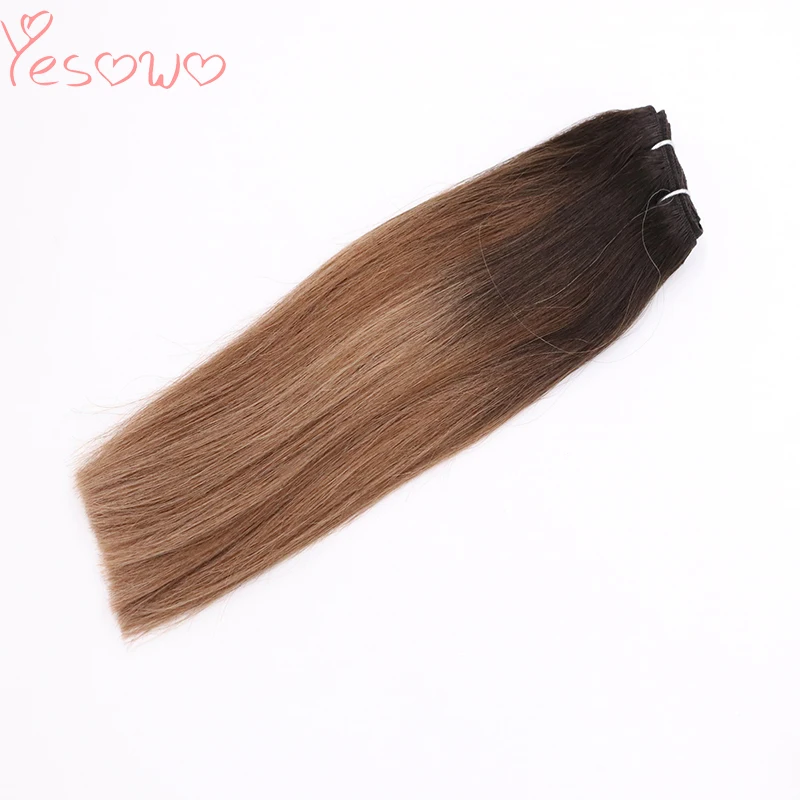 Волосы double Drawn человеческие волнистые волосы для наращивания 100 г 1b/6/27 # дешевые