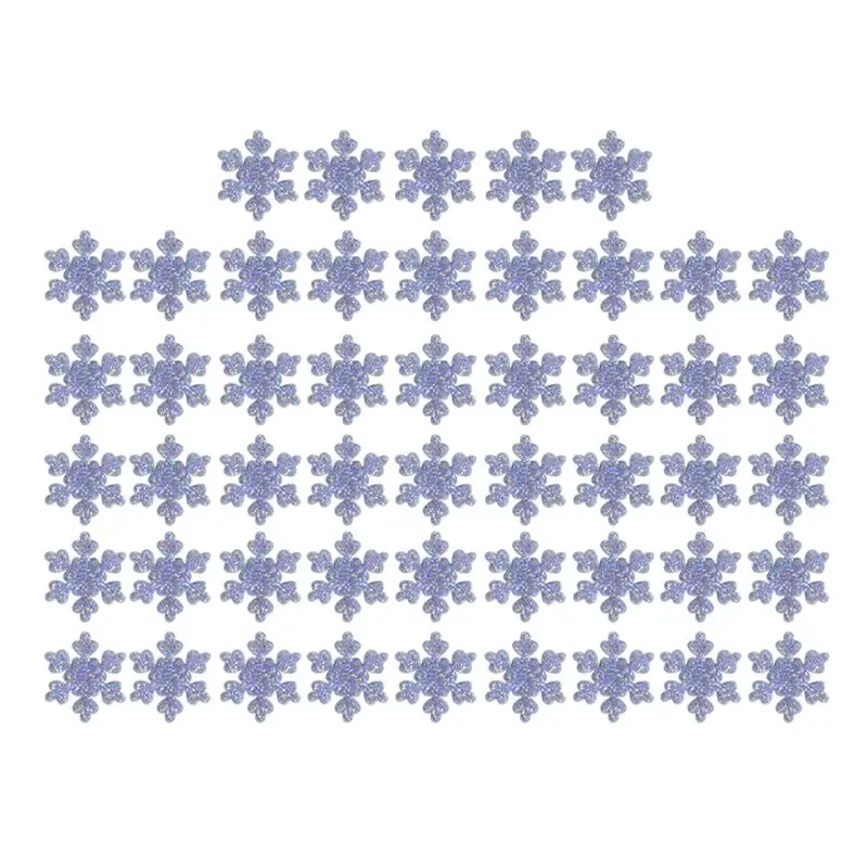 

Resin Christmas Glitter Silver Snowflake Flatback Cabochons Embellishents Winter