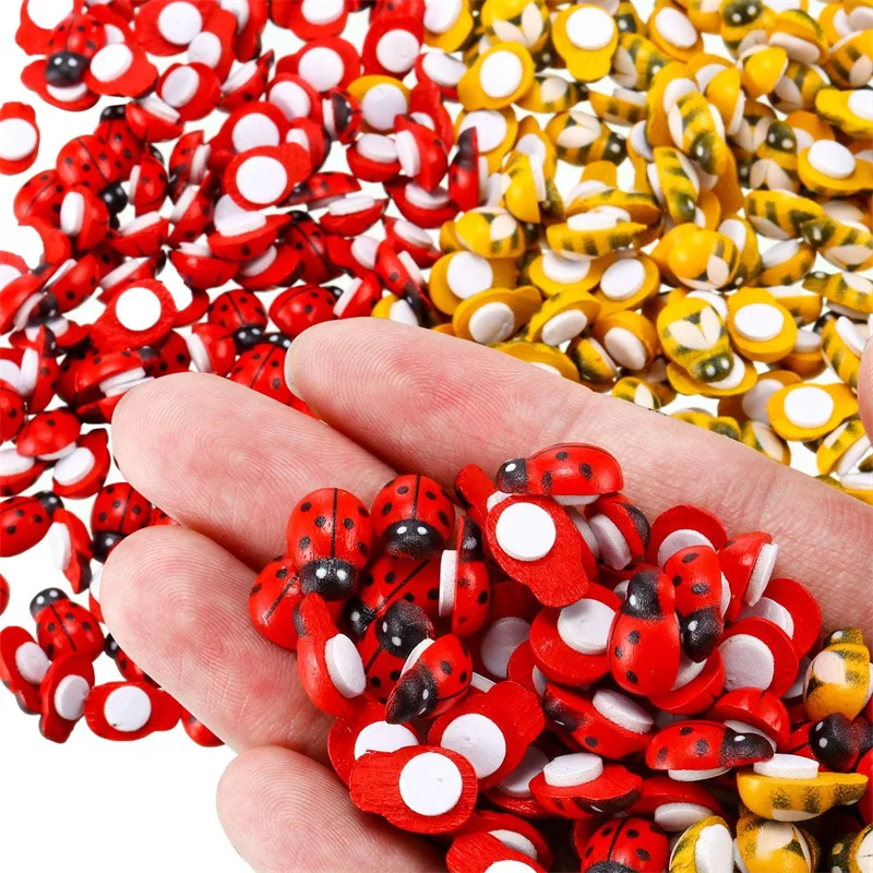 100 шт. маленькие полимерные украшения Божьи коровки | Дом и сад