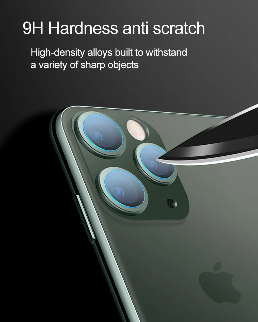 2 шт закаленное стекло на iPhone XS XR X 11 Pro Max стеклянный объектив камеры протектор экрана для iPhone 11 Защитная стеклянная пленка