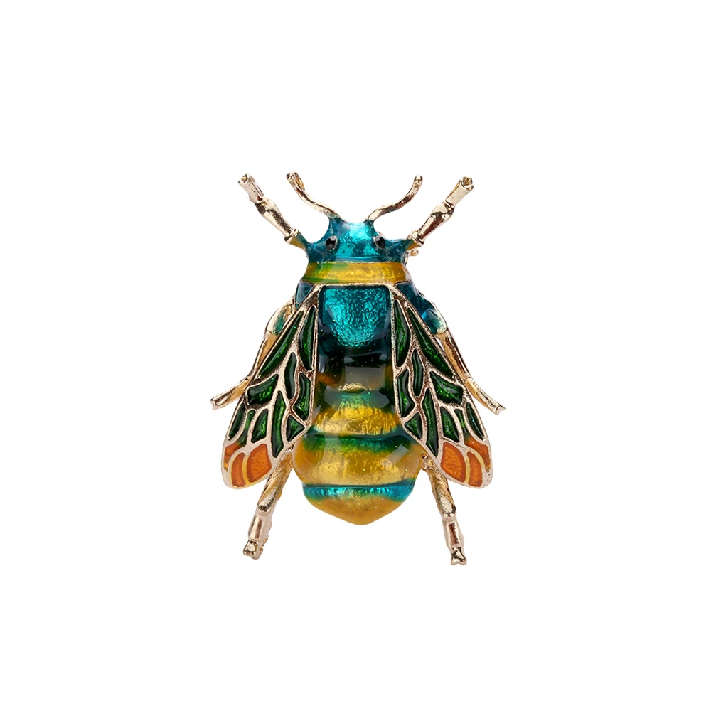 1 шт. брошь в виде пчелы насекомых для женщин девочек ювелирное изделие золотой