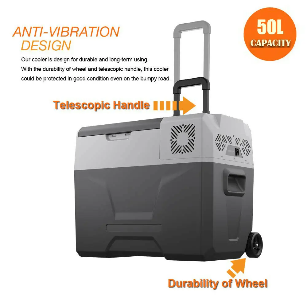 50L/52QT переносной мини-холодильник охладитель автомобильный компрессор холодильник мини-холодильник с телефоном APP контроллер
