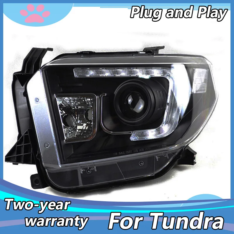 

Head Lamp for Toyota Tundra 2014-2017 LED Headlights For 2014-2017 Sequoia LED Headlight bi- Xenon LED DRL Headlight assembly