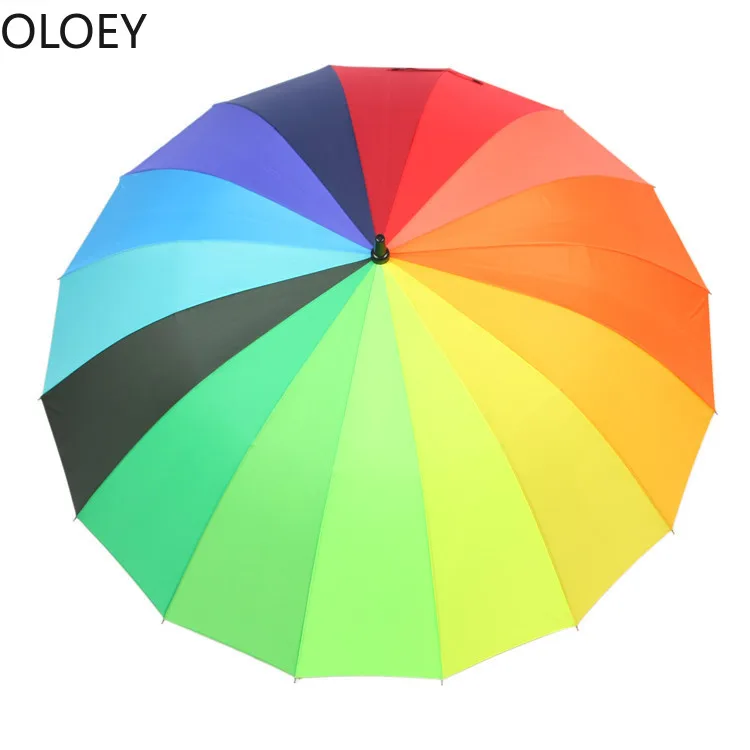 Японский портативный зонт для мужчин Радужный двухслойный высококачественный
