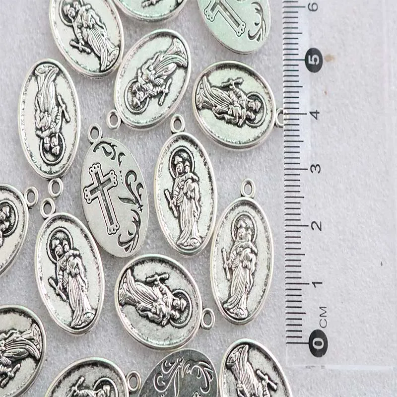 100 штук/девственница Марии сплав медаль амулет открытие ювелирных изделий ручной