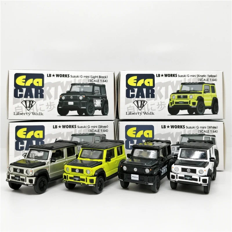 Автомобиль Era 1:64 фунта Liberty Walk Suzuki G mini Jimny литая модель автомобиля|Наземный