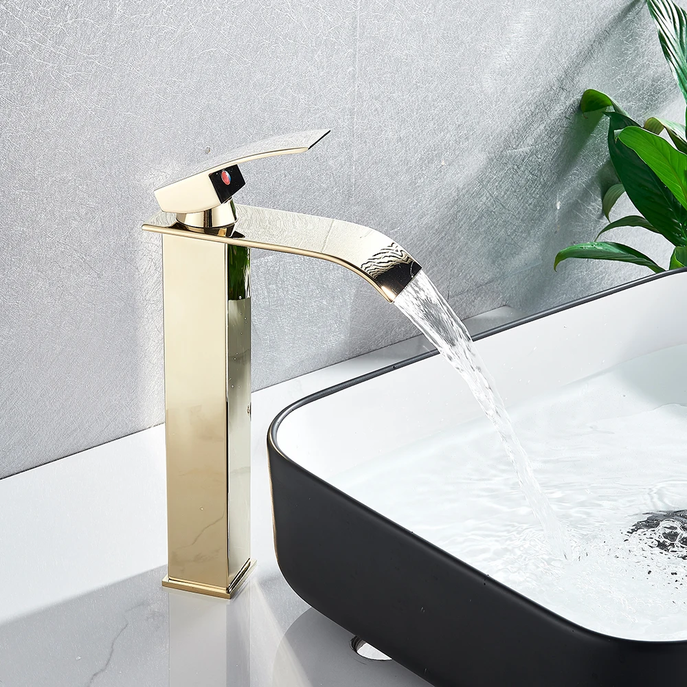 Матовый никелевый смеситель для раковины однорычажный кран из латуни ванной - Фото №1