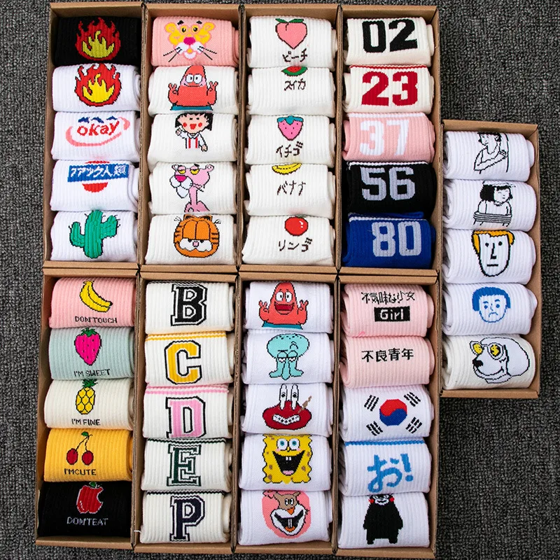Хит продаж высокое качество милые элегантные Мультяшные Харадзюку Хлопковые