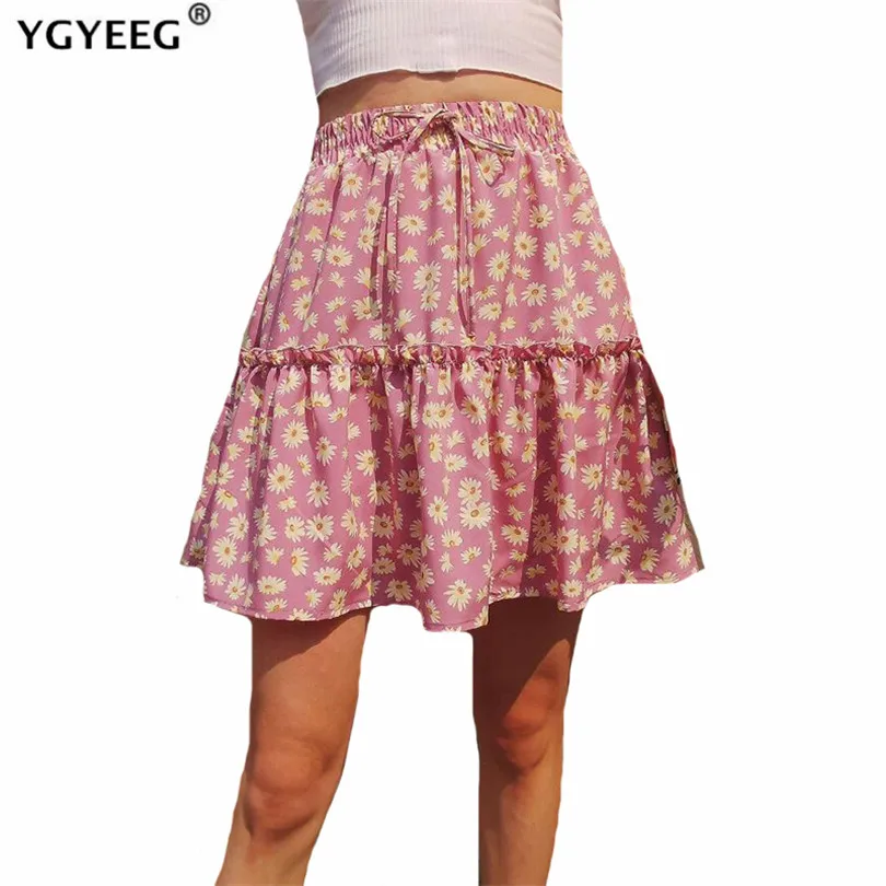 

Женские плиссированные юбки CUHAKCI, Короткие мини-юбки Харадзюку с высокой талией