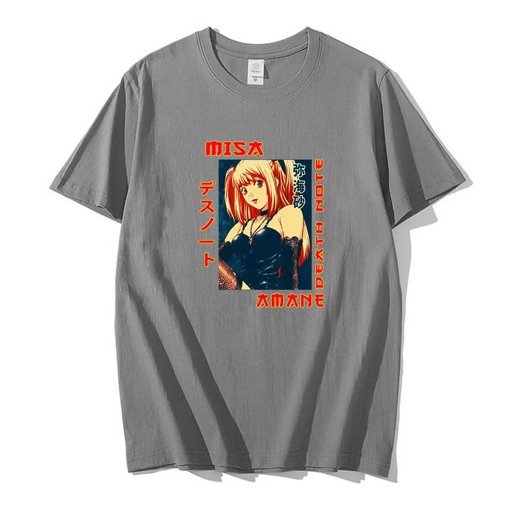 

Anime Death Note Women T Shirt Vintage Graphic Tees Shirt Oversize Misa Amane Tops Short Sleeve Casual Female T-shirts Clothes