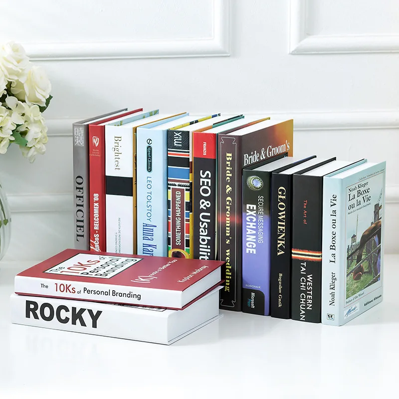 Простой Современный английский поддельный книжный декор украшения Ins ветер