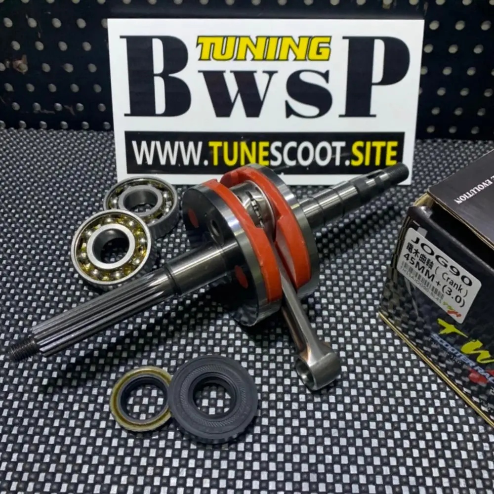Коленчатый вал JOG90 3WF 45 мм + 3 длинный ход с подшипниками и масляными уплотнениями