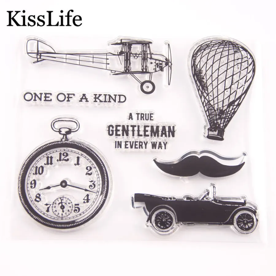 Новинка 2019 самолет воздушный шар часы Автомобильные буквы прозрачные резиновые