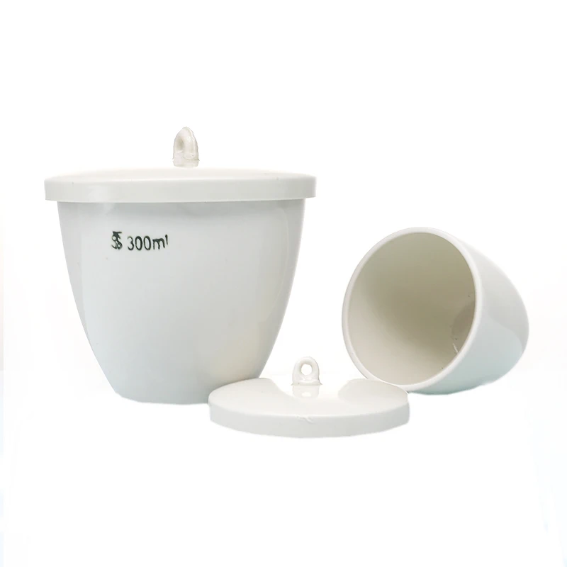 

All size available 5ml to 300ml Ceramic Crucible Laboratory Equipment Porcelain Crucible with Cover Lid