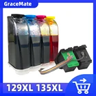 Чернильный картридж CISS 129 135, совместимый с картриджем Hp Deskjet 4145 D4155 D4160 D4163 D4168 129 135, чернильные картриджи