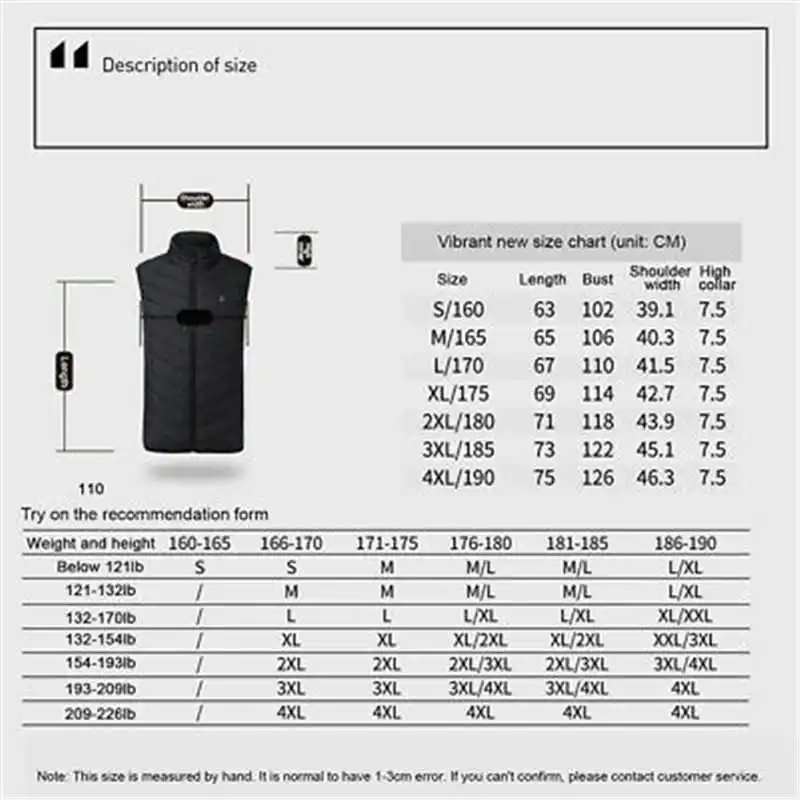

Coat Outdoor USB Electric Heating Heated Women Jacket Men Warm 2019 Vest Winter