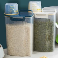 kitchen plastic grains box home food storage rice bucket insect proof storage box sealed moisture proof storage tank organizer