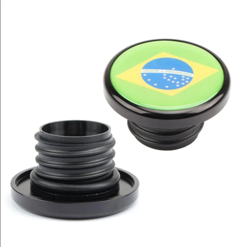 1 пара крышка для топливного бака масла флага Италии и Бразилии с левым правым