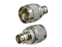 1pcs connector adapter bnc female jack to uhf pl259 male plug rf coaxial converter straight new