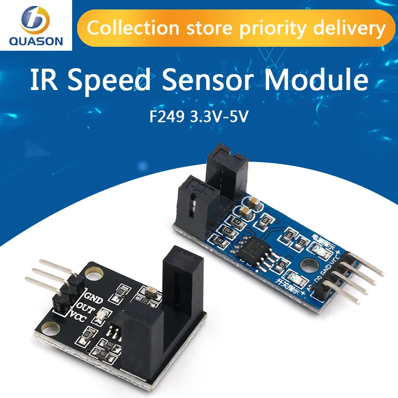 

4 контактный инфракрасный датчик скорости F249, 10 шт., модуль для Arduino/51/AVR/PIC, 3,3 в-5 в, высокое качество