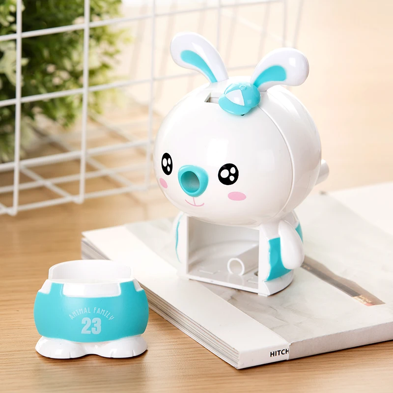 Deli 0676 точилка для карандашей Материал ABS милые Мультяшные животные ручной