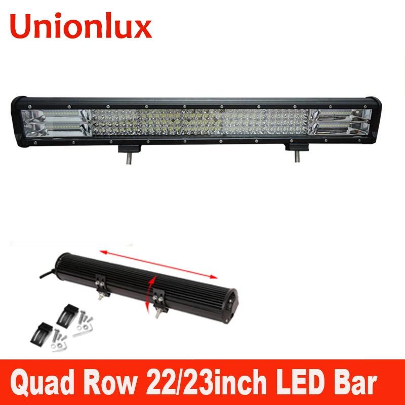 

20" 23" Quad Row LED Work Light Bar 22inch Movable Bracket Offroad LED Bar for 4x4 SUV Truck Auto Car Driving Lamp 12V 24V