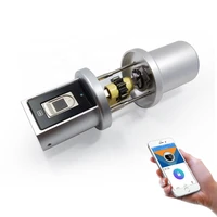 keyless electronic euro cylinder lock 70 mm adjustable smar fingerprint electric
